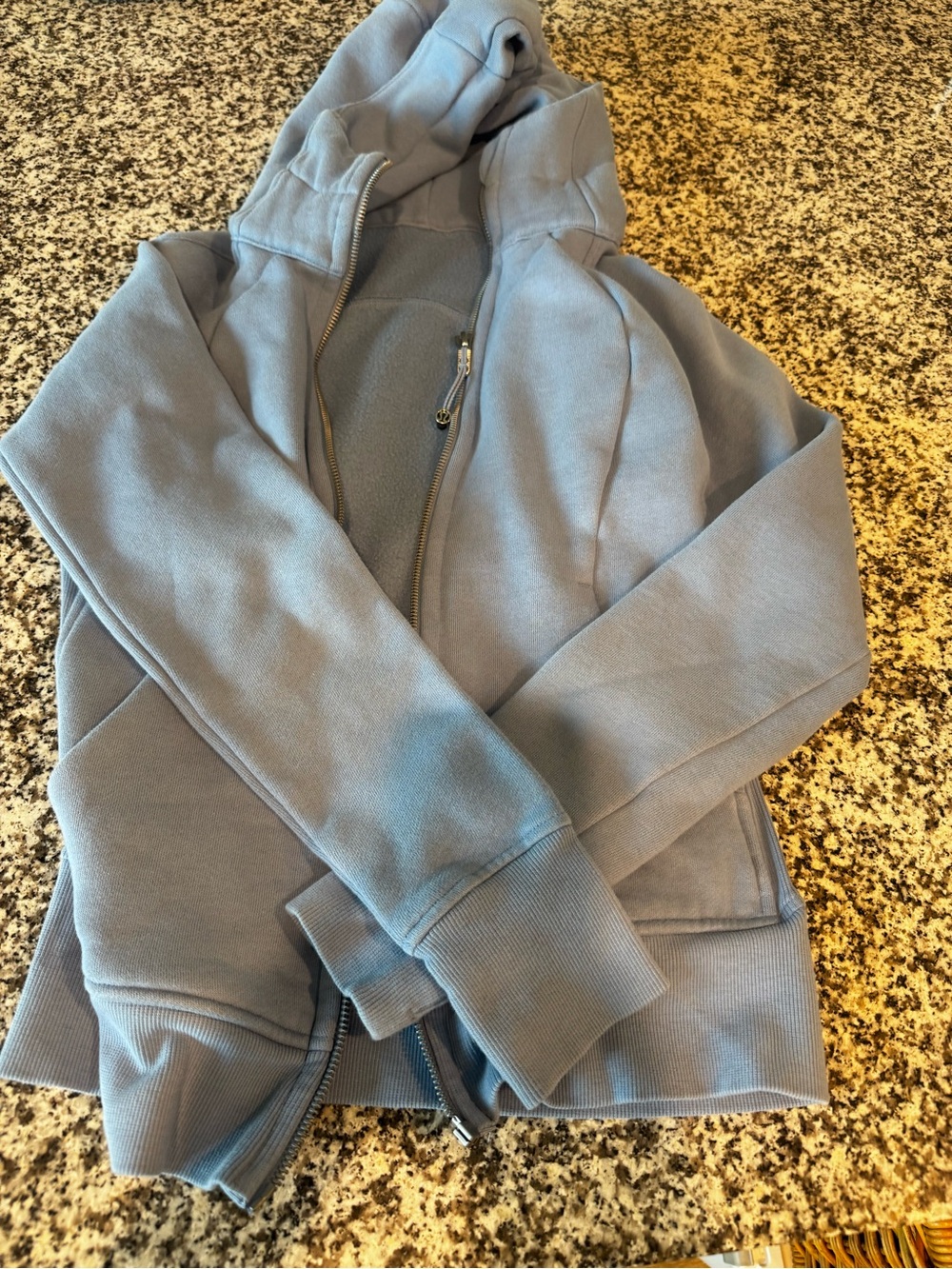lululemon athletica full zip scuba jacket blue 4